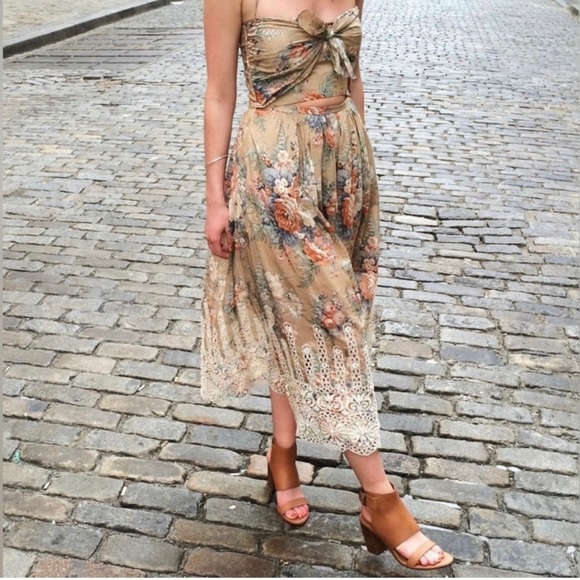 Zimmermann Halter Cut Out Midi Dress - Picture 3 of 5